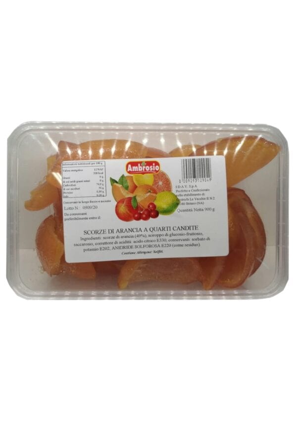 scorze d'arancia candite