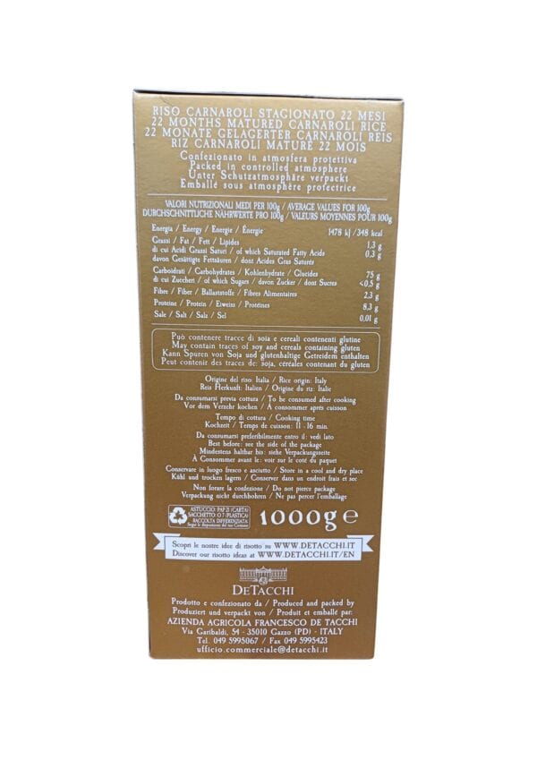 riso carnaroli stagionato de tacchi