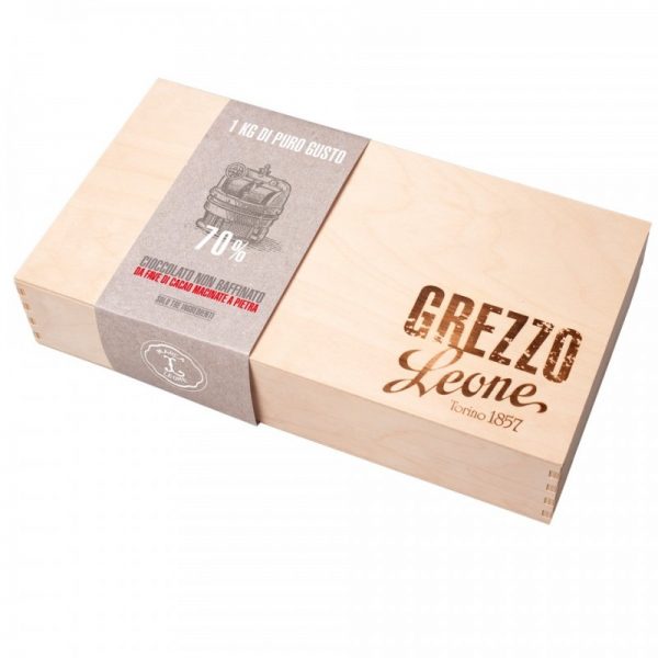 BLOCCO DI CIOCCOLATO GREZZO FONDENTE - LEONE 4