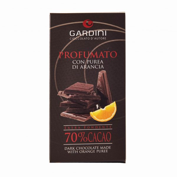 TAVOLETTA EXTRA FONDENTE CON PUREA DI ARANCIA - Gardini 3
