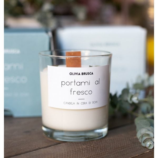 CANDELA IN CERA DI SOIA PORTAMI AL FRESCO - Olivia brusca