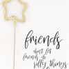 CANDELINA SCINTILLANTE FRIENDS DON'T LET FRIENDS DO SILLY THINGS ALONE 2
