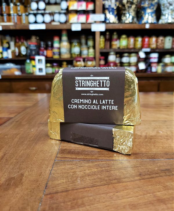 CREMINO DA TAGLIO AL LATTE CON NOCCIOLE INTERE - STRINGHETTO 3