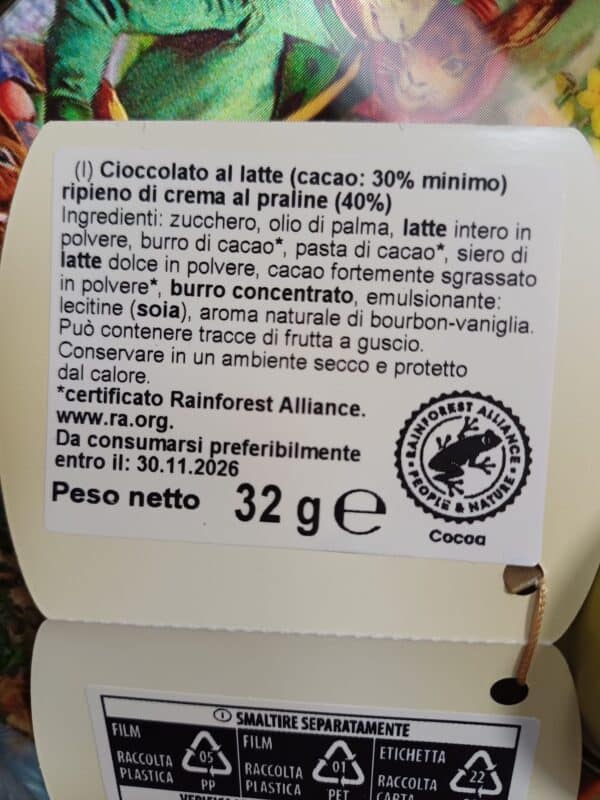 mini lattine con cioccolatini