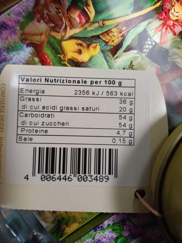 mini lattine con cioccolatini