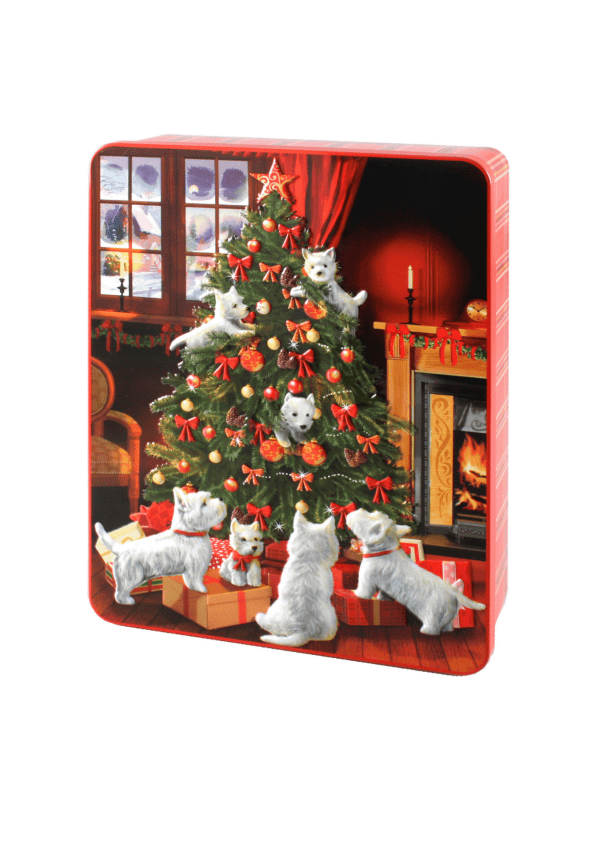 LATTA BISCOTTI ALBERO con SCOTTIE