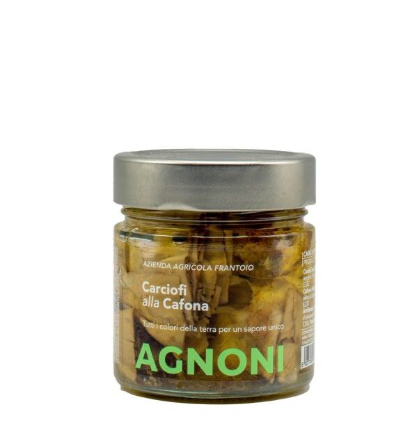 Barattolo carciofi alla cafona Agnoni in olio d'oliva