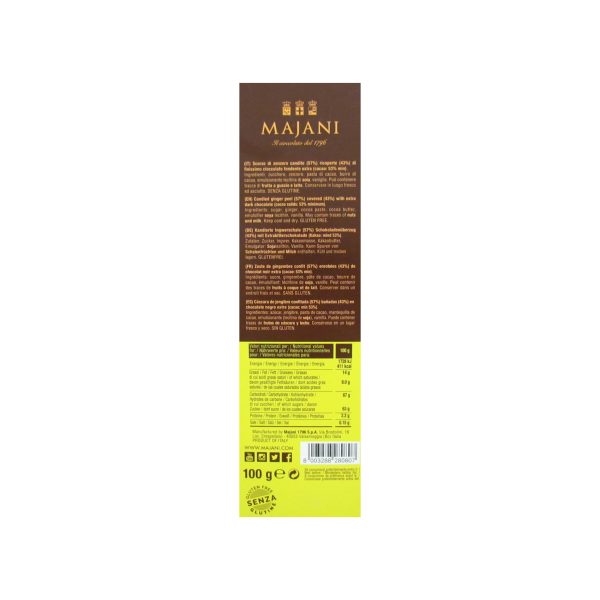 ZENZERO CANDITO RICOPERTO di CIOCCOLATO FONDENTE - MAJANI 4