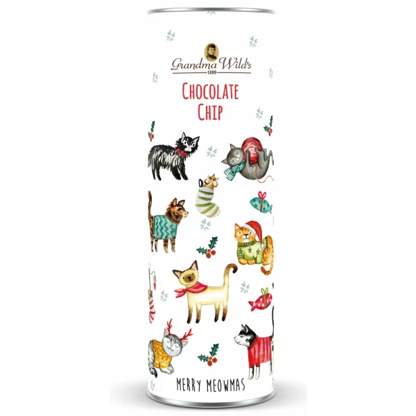 TUBO BISCOTTI INGLESI con GOCCE di CIOCCOLATO MERRY CAT 3