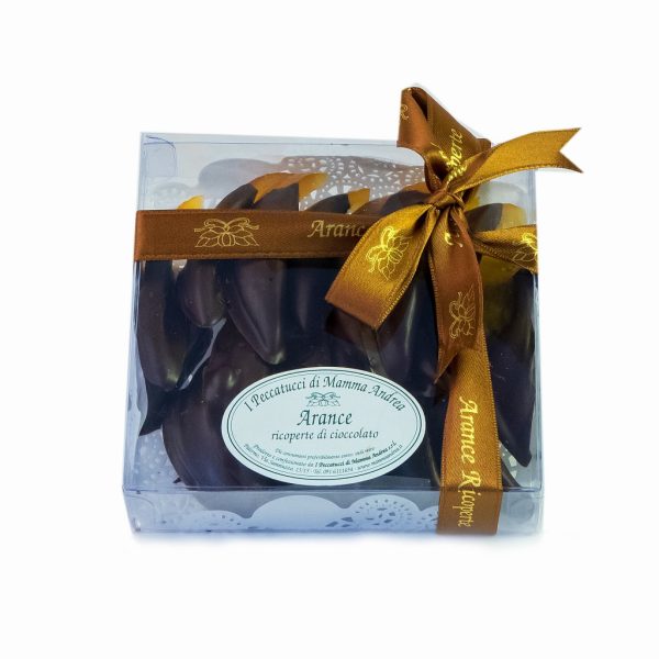 ARANCE RICOPERTE di CIOCCOLATO FONDENTE
