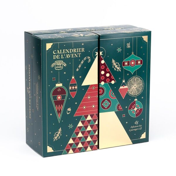 CALENDARIO AVVENTO con TE' e TISANE BIO DOPPIO - PROVENCE D'ANTAN