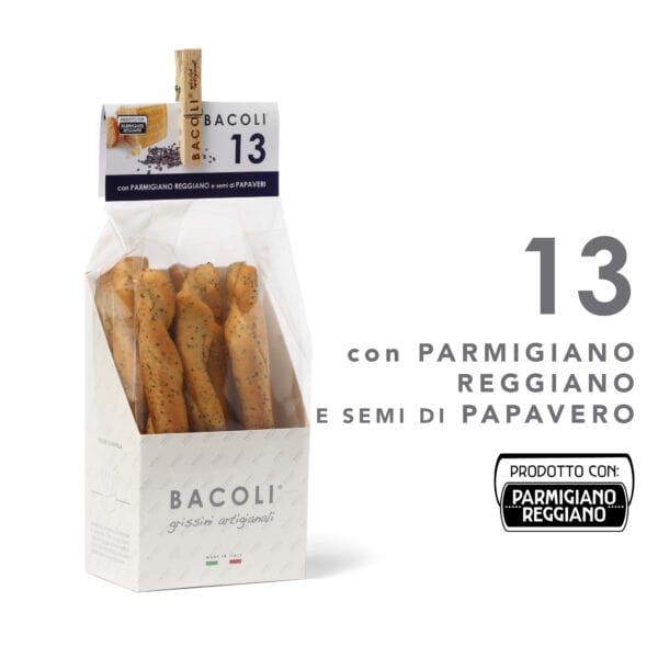 GRISSINI ARTIGIANALI PARMIGIANO REGGIANO e PAPAVERO 3