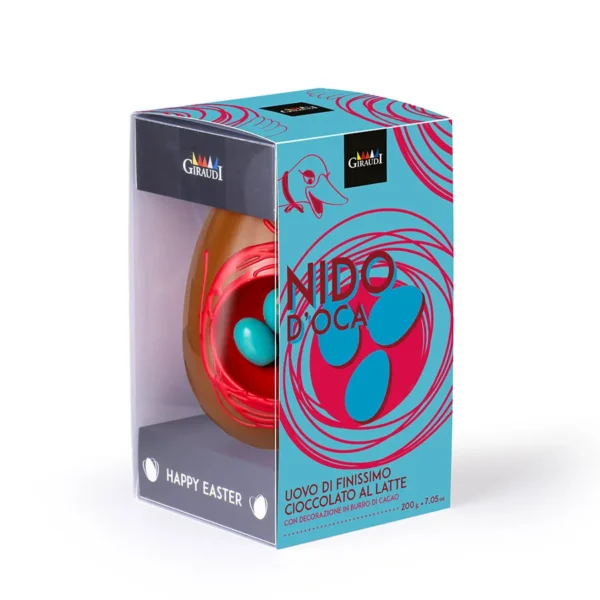NIDO D'OCA - UOVO DI CIOCCOLATO AL LATTE e OVETTI CREMINO - Giraudi 4