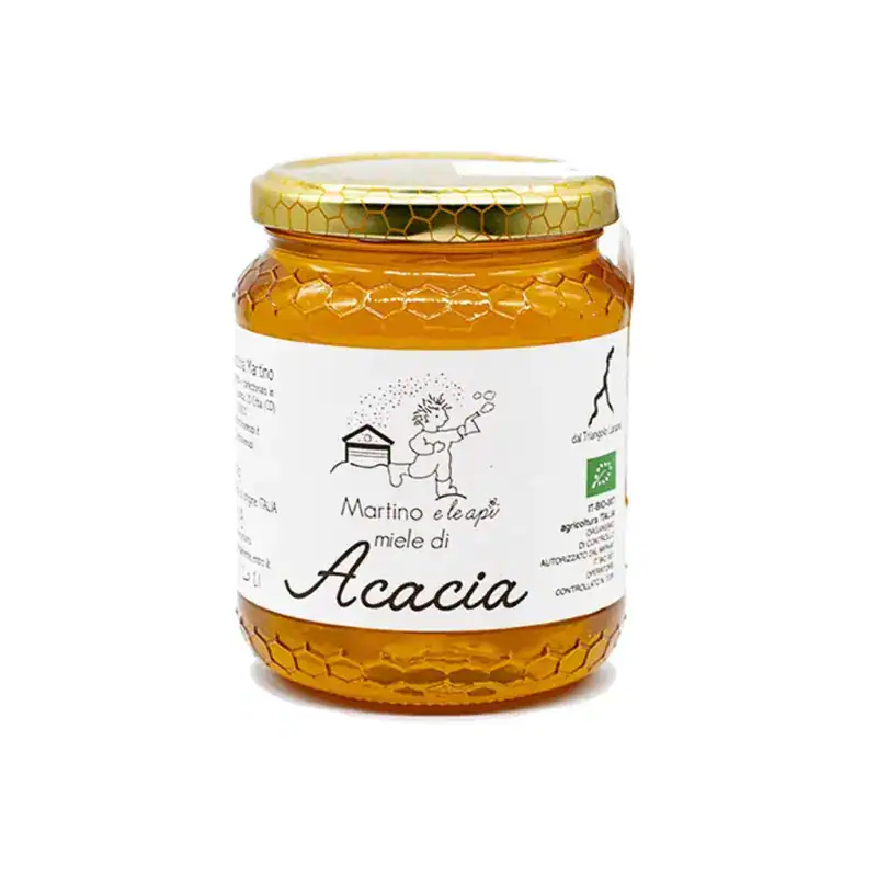 Vasetto di miele di acacia biologico Martino e le Api