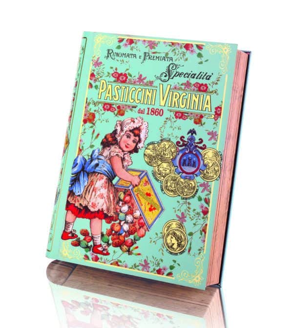 PASTICCERIA SSORTITA in LIBRO in METALLO 200 gr - VIRGINIA 3