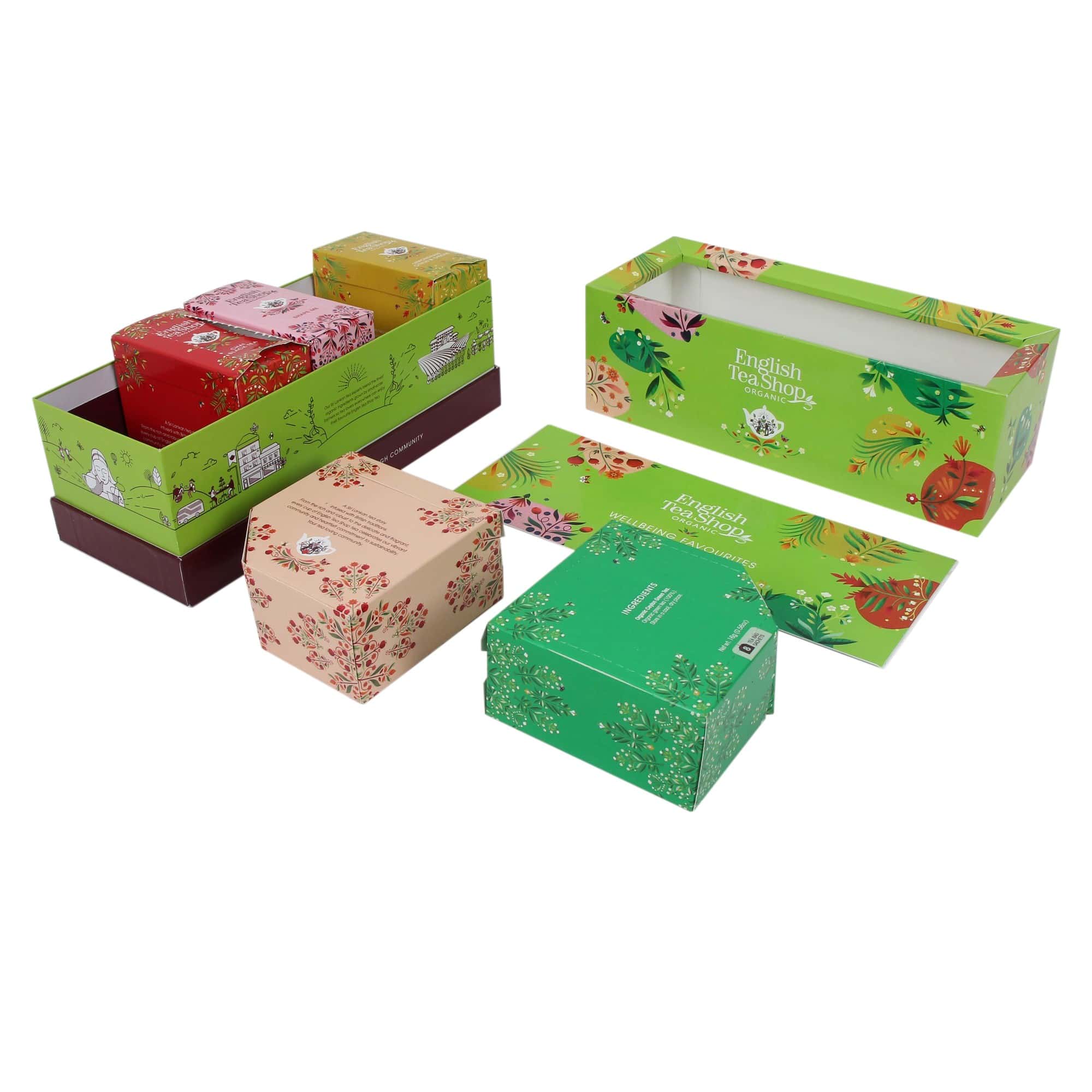 SELEZIONE BIO di TE' e TISANE ASSORTITE VERDE - ENGLISH TEA SHOP