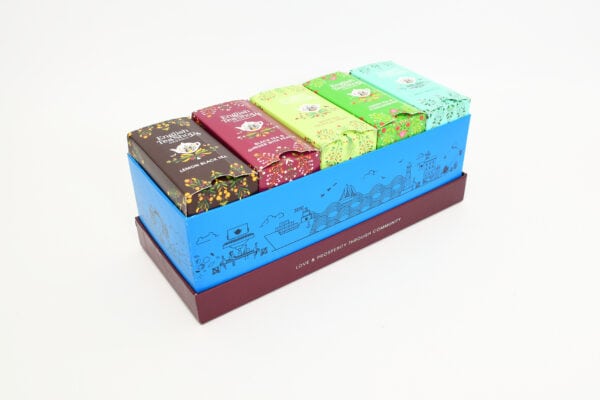 SELEZIONE BIO DI 5 MISCELE DI TE' AZZURRA - ENGLISH TEA SHOP 5
