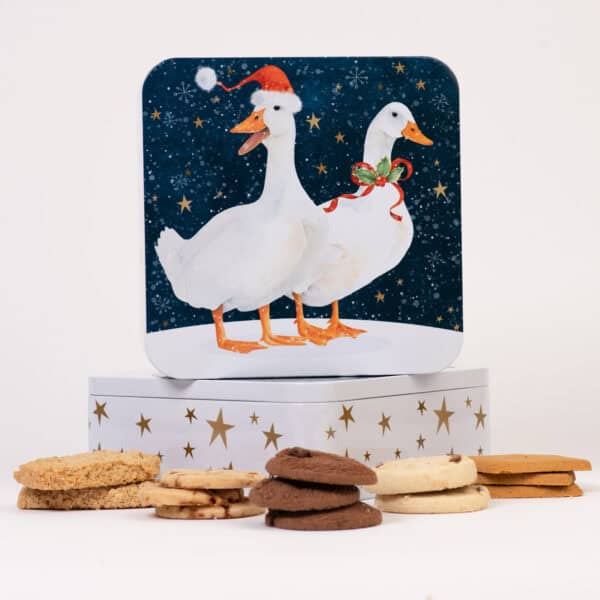 LATTA BISCOTTI INGLESI con COPPIA DI OCHE 3