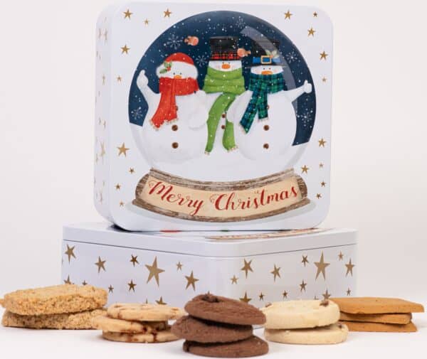 LATTA BISCOTTI INGLESI PALLA di NEVE