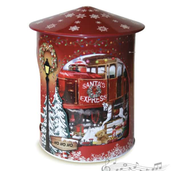 CARILLON SONORO ROTANTE con BISCOTTI INGLESI SANTA EXPRESS 3