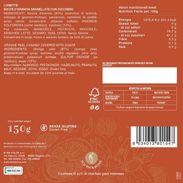 LUNETTE d'ARANCIA GRANELLATE - ETNA DOLCE - immagine 2