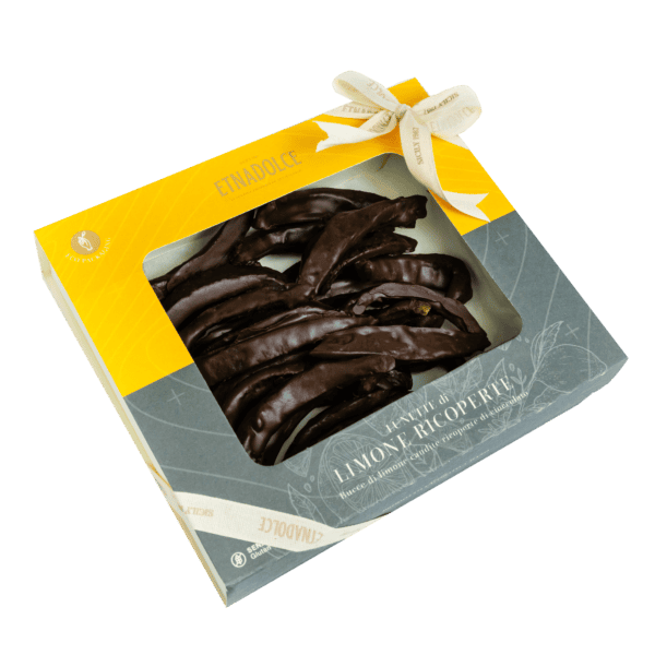 LUNETTE di LIMONE RICOPERTE di CIOCCOLATO FONDENTE - ETNA DOLCE