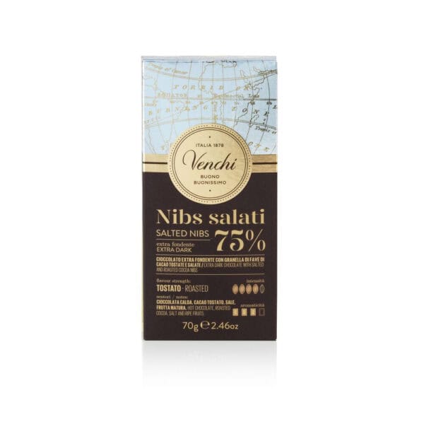 TAVOLETTA EXTRA FONDENTE con NIBS SALTE 100 gr - VENCHI