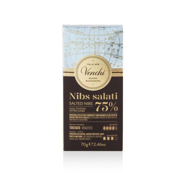 TAVOLETTA EXTRA FONDENTE con NIBS SALTE 100 gr - VENCHI 3