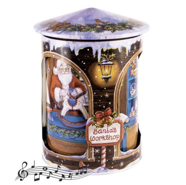 CARILLON SONORO ROTANTE con BISCOTTI INGLESI SANTA WORKSHOP