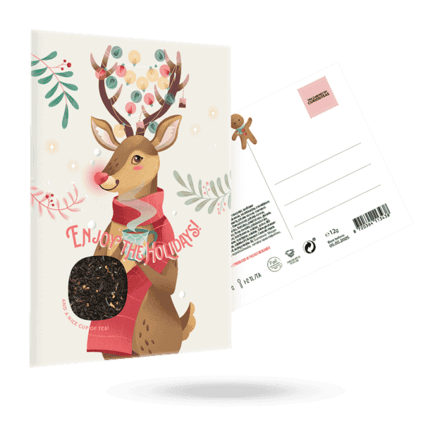 CARTOLINA di NATALE CON TISANA RUDOLPH 3
