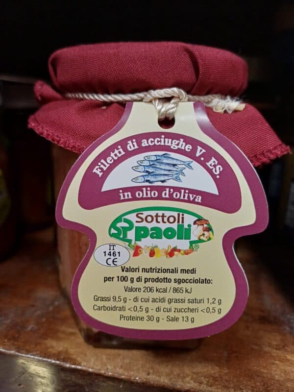 filetti di acciughe paoli