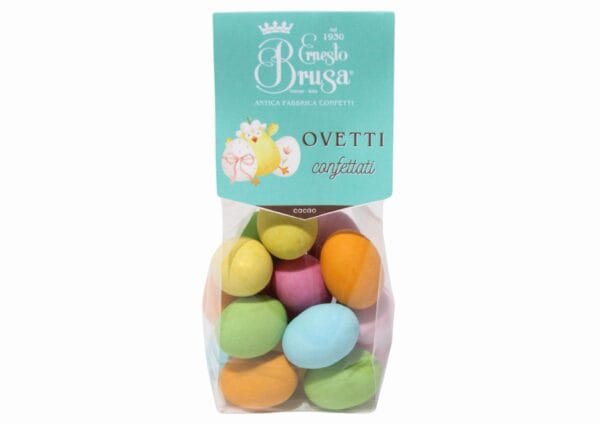 OVETTI CONFETTATI RIPIENI di CACAO IN BUSTINA