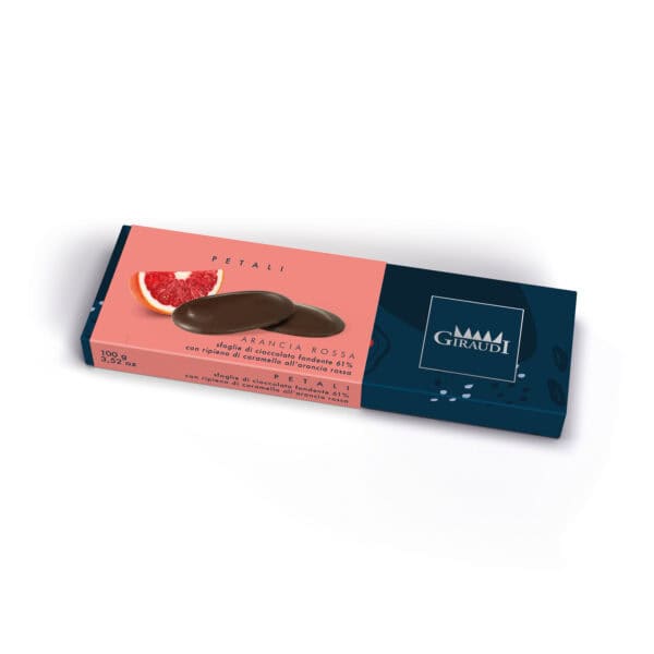 PETALI FONDENTE RIPIENI al CARAMELLO e ARANCIA - GIRAUDI