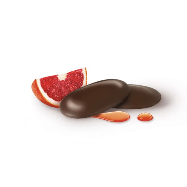 PETALI FONDENTE RIPIENI al CARAMELLO e ARANCIA - GIRAUDI - immagine 2