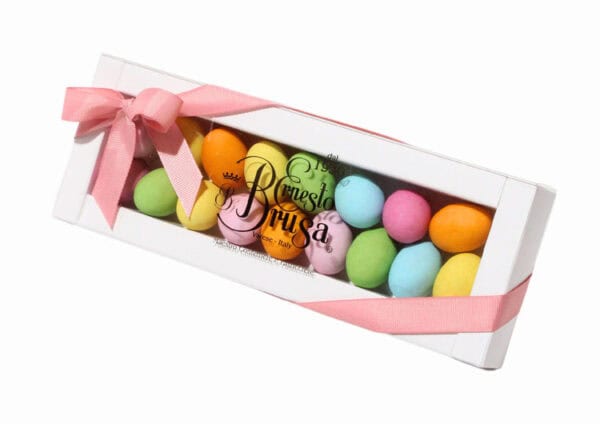 OVETTI CONFETTATI RIPIENI di CACAO IN ASTUCCIO