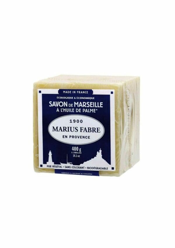 SAPONE di MARSIGLIA PURO 72% di OLI in CUBO 400 gr - MARIUS FABRE