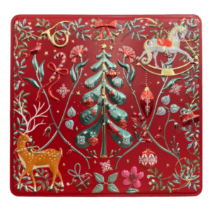 SCATOLA QUADRATA XMAS ROSSA