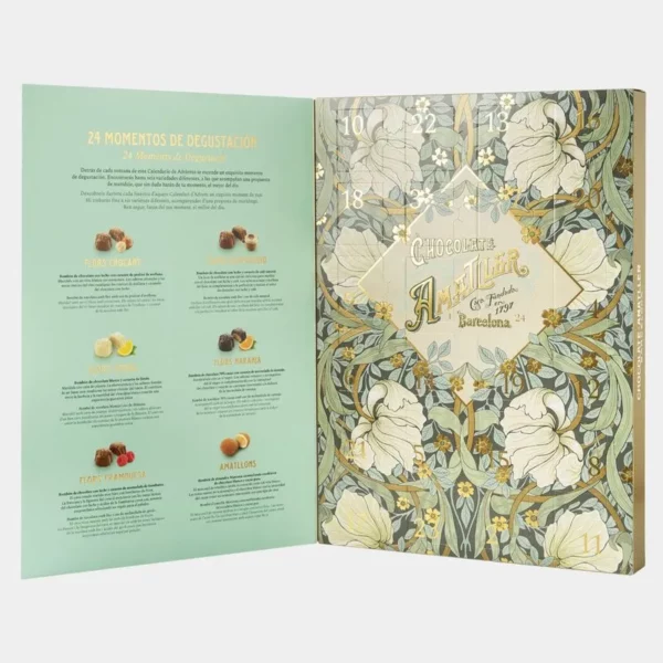 CALENDARIO AVVENTO con FRUTTA RICOPERTA DI CIOCCOLATO