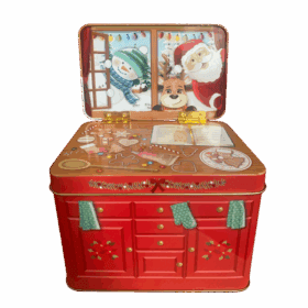 latta in metallo credenza xmas cookies