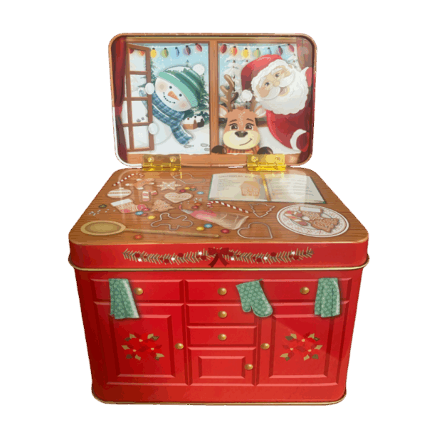 latta in metallo credenza xmas cookies