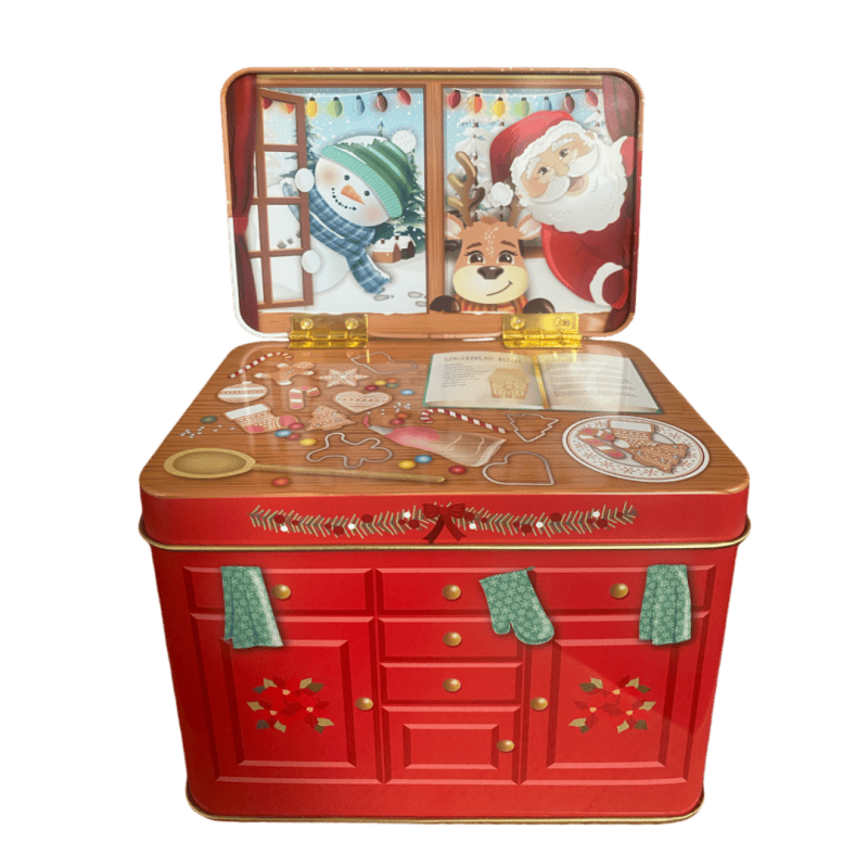 latta in metallo credenza xmas cookies