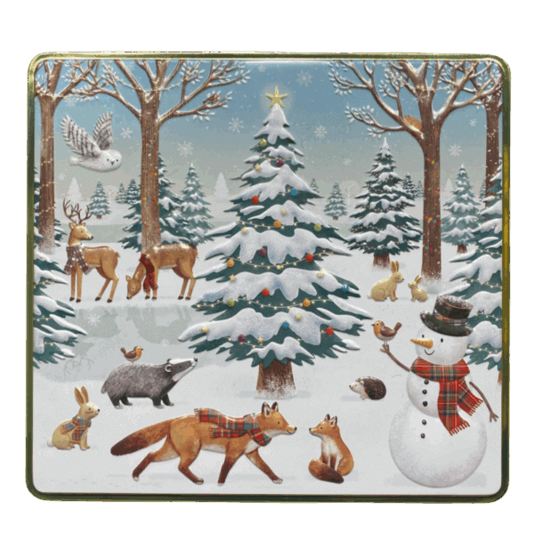 scatola quadrata xmas verde