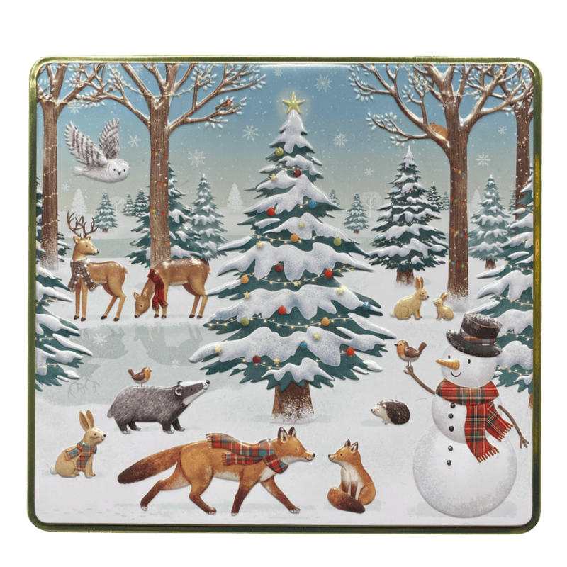 scatola quadrata xmas verde