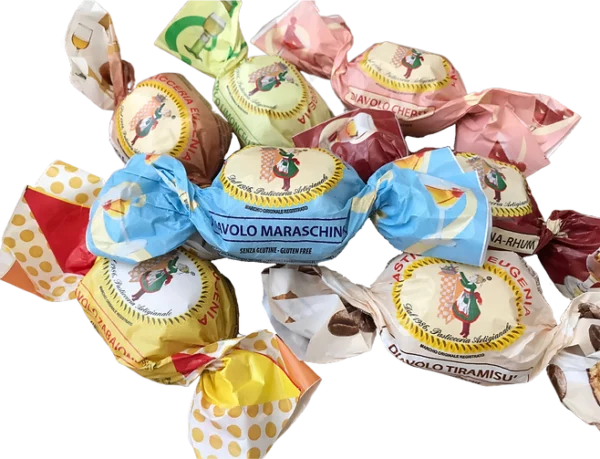 DIAVOLI MERINGA LIQUOROSA RICOPERTA DI CIOCCOLATO FONDENTE