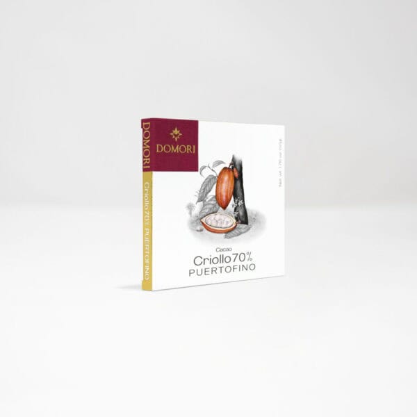 TAVOLETTA DI CIOCCOLATO FONDENTE 70 % CACAO CRIOLLO PUERTOFINO