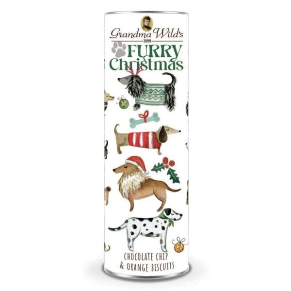 TUBO BISCOTTI INGLESI CIOCCOLATO e ARANCIA DOGS