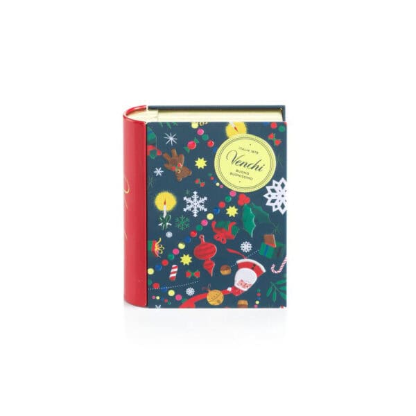 SCATOLA METALLO MINI LIBRO DI NATALE BLU VENCHI