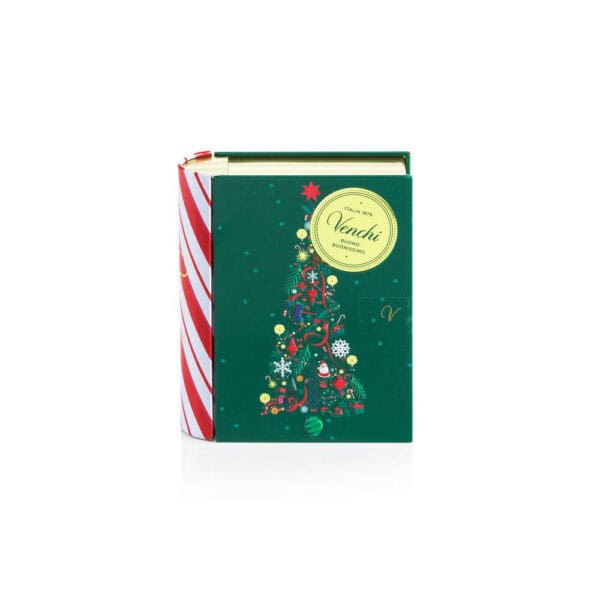 SCATOLA METALLO MINI LIBRO DI NATALE ALBERO VENCHI