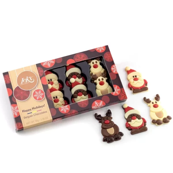 SOGGETTI NATALIZI RENNE e BABBO NATALE DI CIOCCOLATO