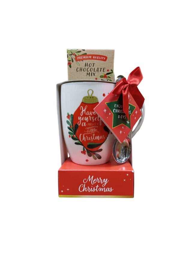 MUG IN CERAMICA con PREPARATO PER CIOCCOLATA CALDA LITTLE CHRISTMAS